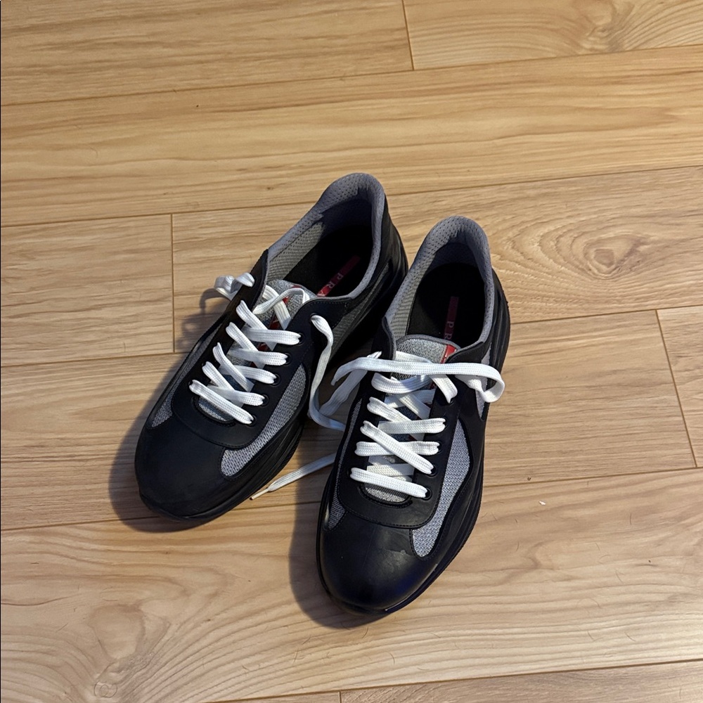 Prada America’s Cup Soft Rubber and Bike Fabric Sneakers
